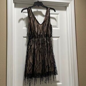 black sequin dress XS